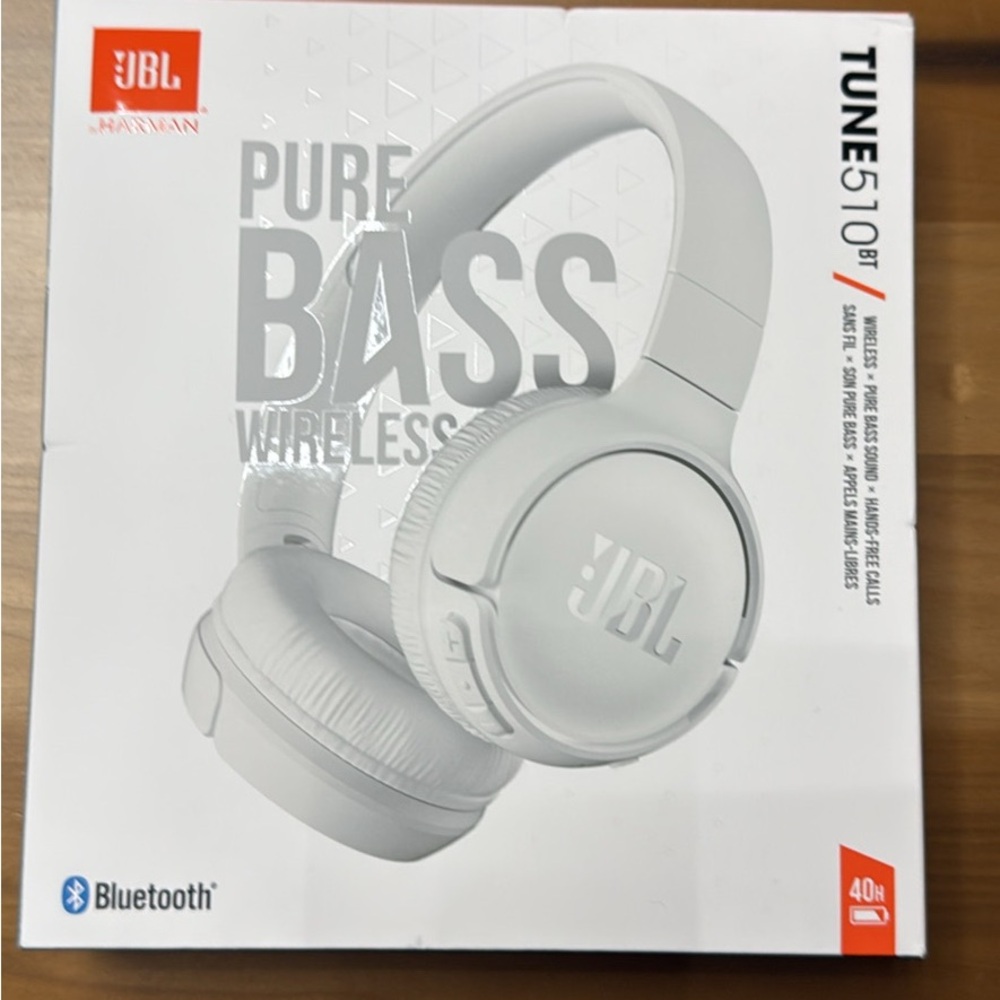 JBL Tune 510BT Wireless Headphones - White